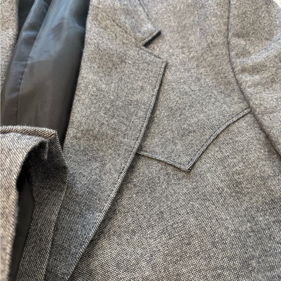 Circle S size 44R NWOT western/cowboy Vintage vibes gray blazer western accents - Picture 2 of 16